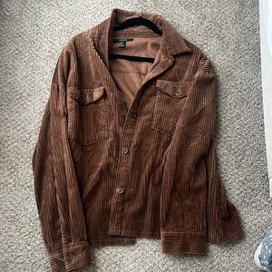 brown corduroy jacket forever 21 size XL